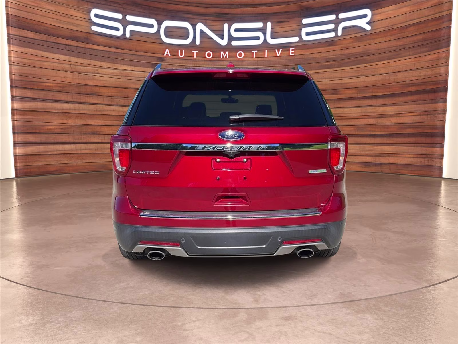 2018 Ruby Red Metallic Tinted Clearcoat Ford Explorer Limited FWD SUV