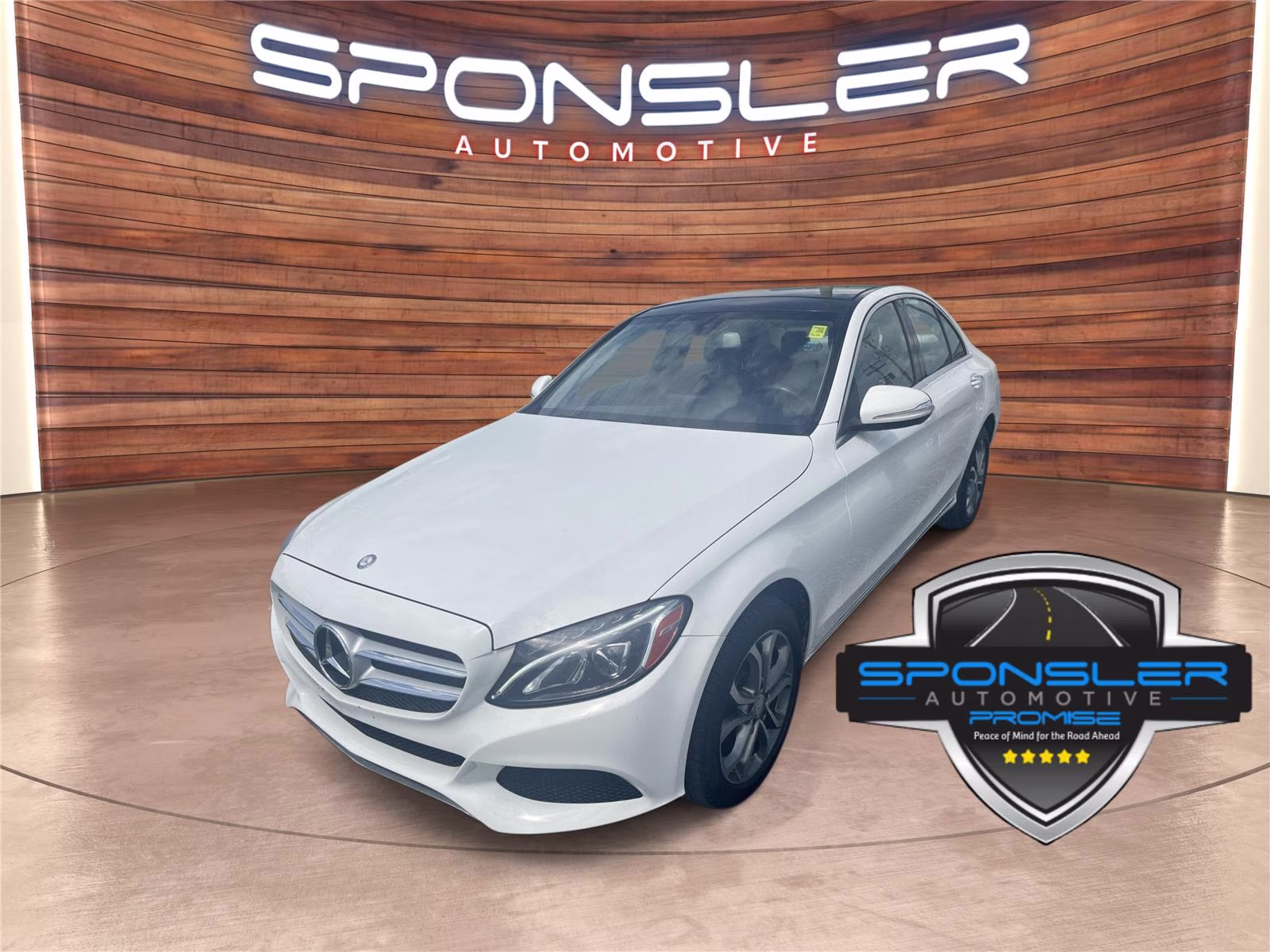 2015 Polar White Mercedes-Benz C-Class C 300 AWD Sedan