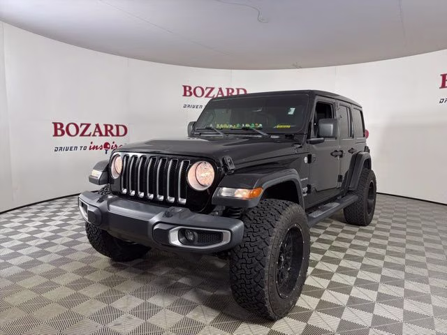 2020 Black Clearcoat Jeep Wrangler Unlimited Sahara 4X4 SUV