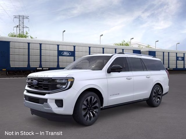 2026 Star White Metallic Tri-Coat Ford Expedition Max Platinum 4X4 SUV