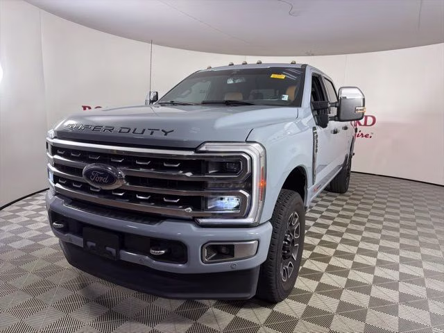 2024 Gray Ford Super Duty F-350 SRW Platinum 4X4 Truck