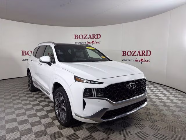 2023 Serenity White Pearl Hyundai Santa Fe Calligraphy AWD SUV