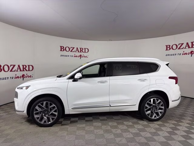 2023 Serenity White Pearl Hyundai Santa Fe Calligraphy AWD SUV