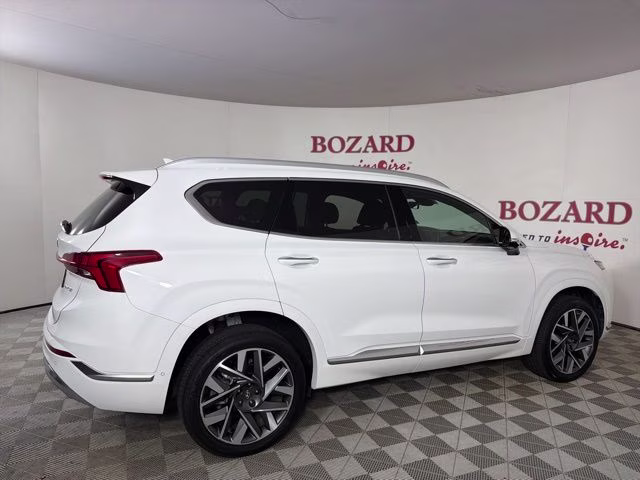 2023 Serenity White Pearl Hyundai Santa Fe Calligraphy AWD SUV