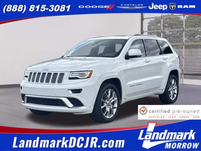 2016 Bright White Clearcoat Jeep Grand Cherokee Summit 4X4 SUV