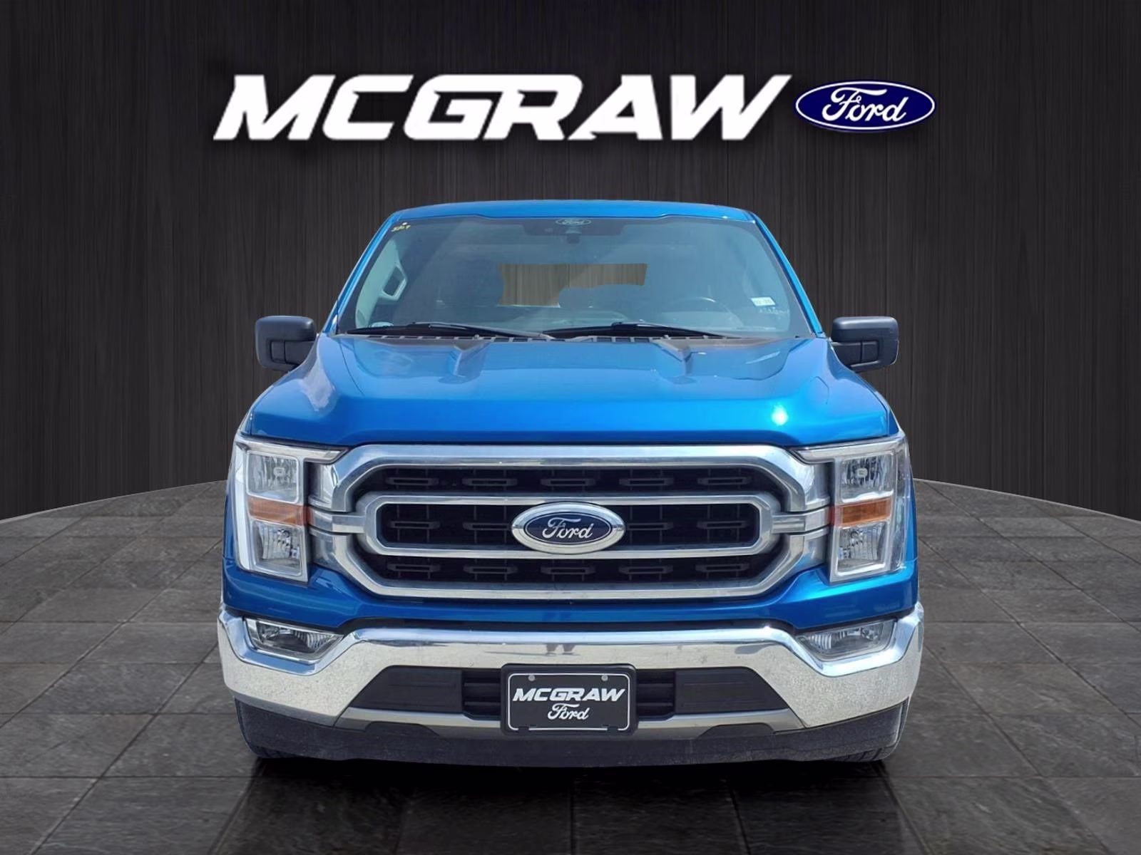 2021 Blue Metallic Ford F-150 XLT RWD Truck