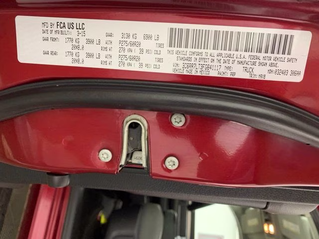 2015 Deep Cherry Red Crystal Pearlcoat Ram 1500 Big Horn 4X4 Truck