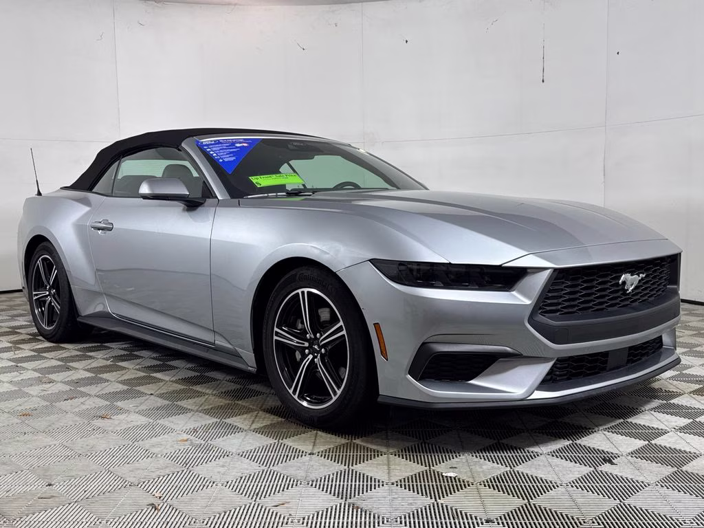 2025 Silver Metallic Ford Mustang EcoBoost Premium RWD Convertible