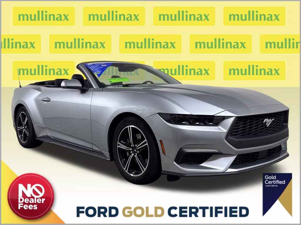 2025 Silver Metallic Ford Mustang EcoBoost Premium RWD Convertible