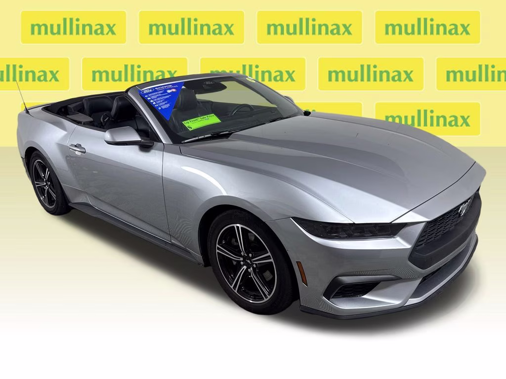 2025 Silver Metallic Ford Mustang EcoBoost Premium RWD Convertible