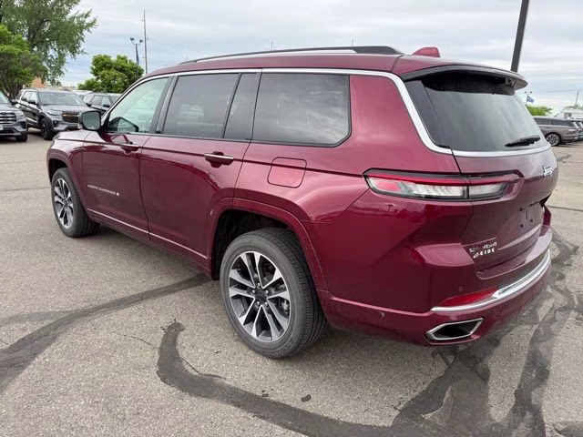 2021 Velvet Red Pearlcoat Jeep Grand Cherokee L Overland 4X4 SUV