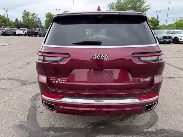 2021 Velvet Red Pearlcoat Jeep Grand Cherokee L Overland 4X4 SUV