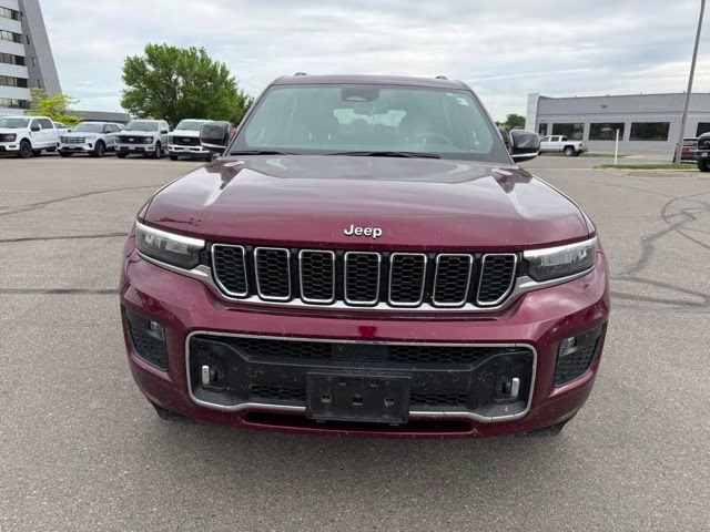 2021 Velvet Red Pearlcoat Jeep Grand Cherokee L Overland 4X4 SUV