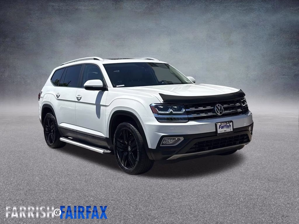 2018 Pure White Volkswagen Atlas SEL FWD SUV