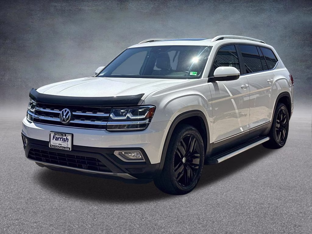 2018 Pure White Volkswagen Atlas SEL FWD SUV