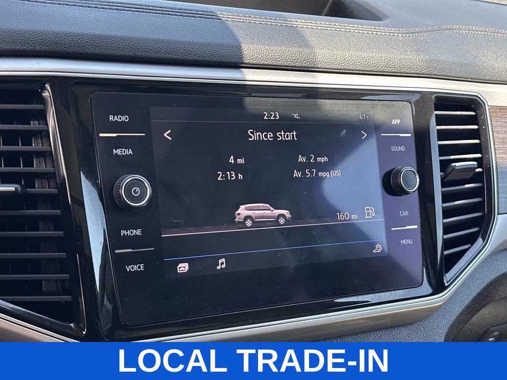 2018 Pure White Volkswagen Atlas SEL FWD SUV