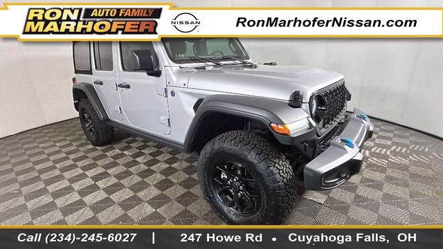 2024 Silver Zynith Clearcoat Jeep Wrangler Willys 4xe 4X4 SUV
