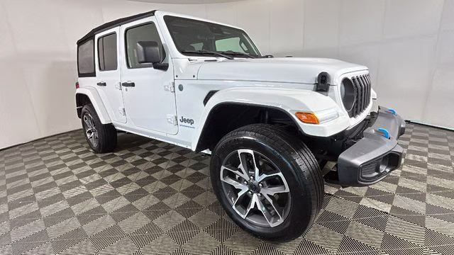 2024 Bright White Clearcoat Jeep Wrangler Sport S 4xe 4X4 SUV