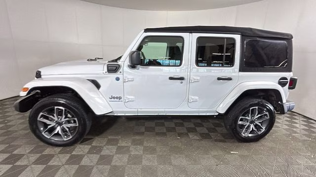 2024 Bright White Clearcoat Jeep Wrangler Sport S 4xe 4X4 SUV