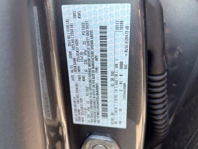 2025 Gray Metallic Ford Escape Active AWD SUV