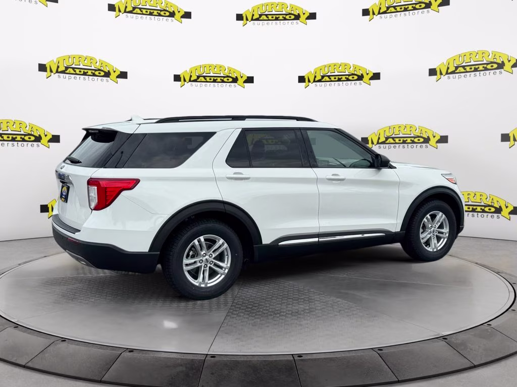 2023 White Metallic Ford Explorer XLT RWD SUV