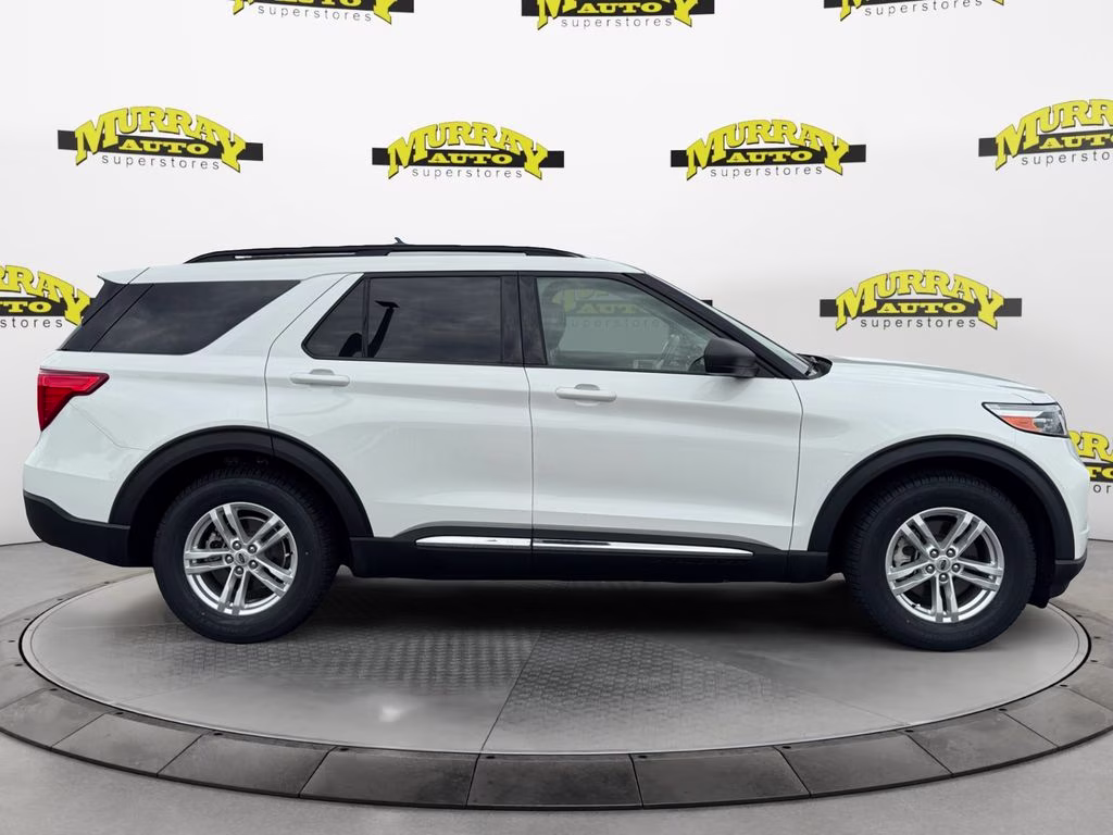 2023 White Metallic Ford Explorer XLT RWD SUV
