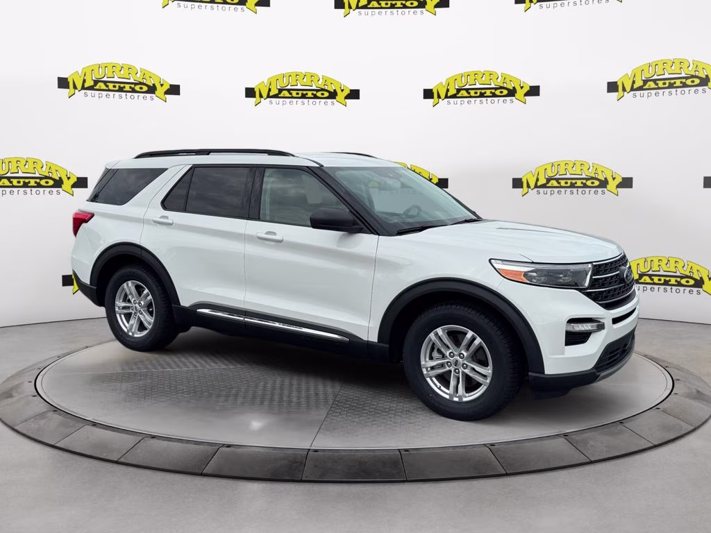 2023 White Metallic Ford Explorer XLT RWD SUV