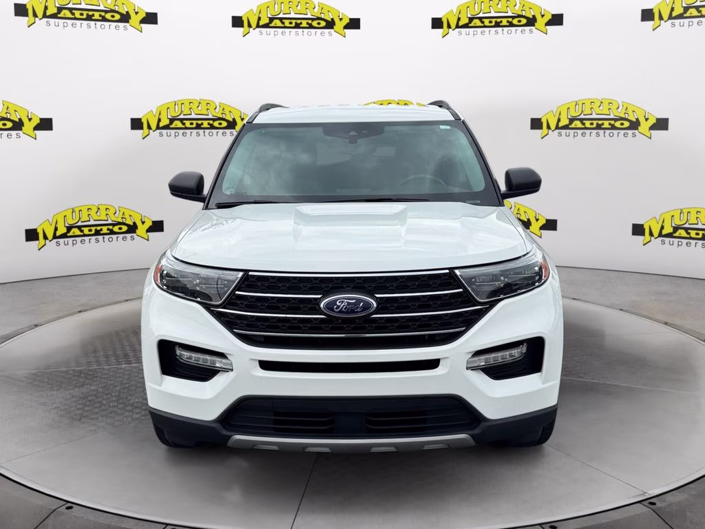 2023 White Metallic Ford Explorer XLT RWD SUV