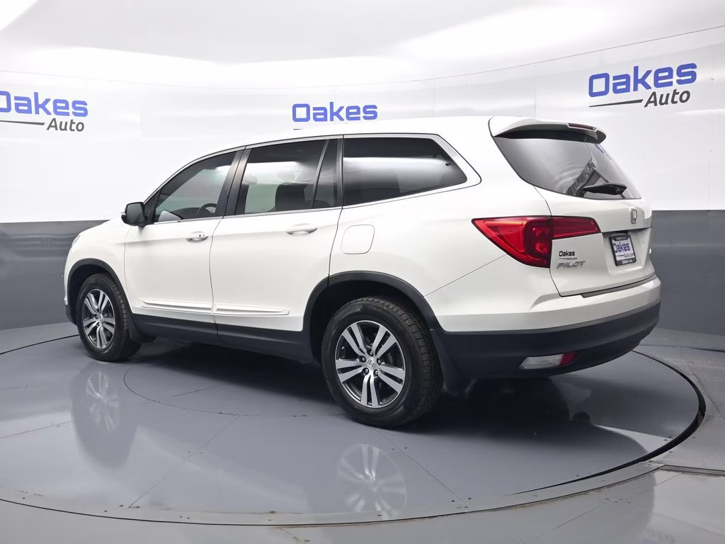 2016 White Diamond Pearl Honda Pilot EX-L AWD SUV
