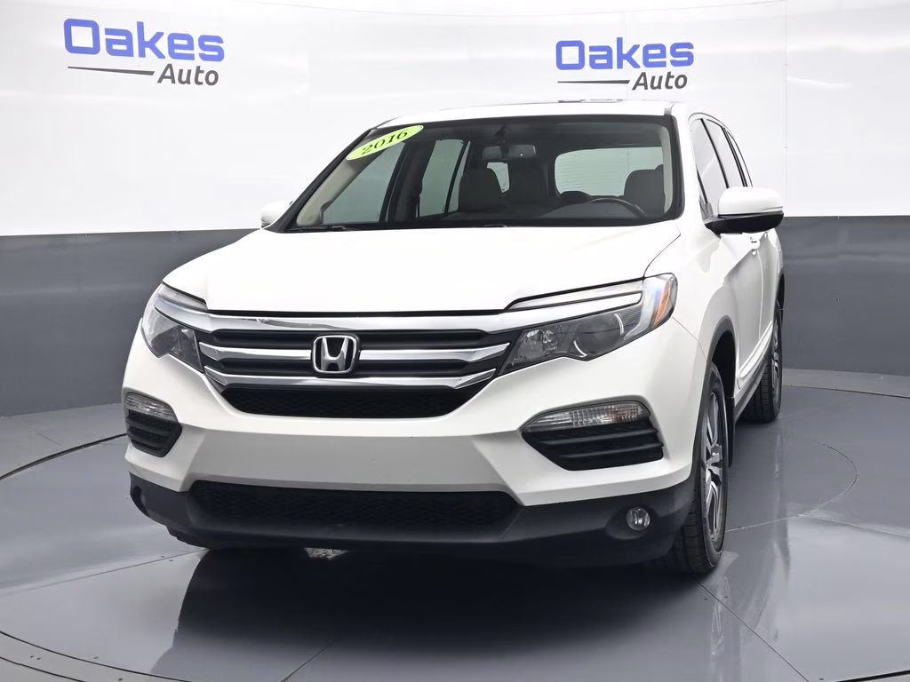 2016 White Diamond Pearl Honda Pilot EX-L AWD SUV
