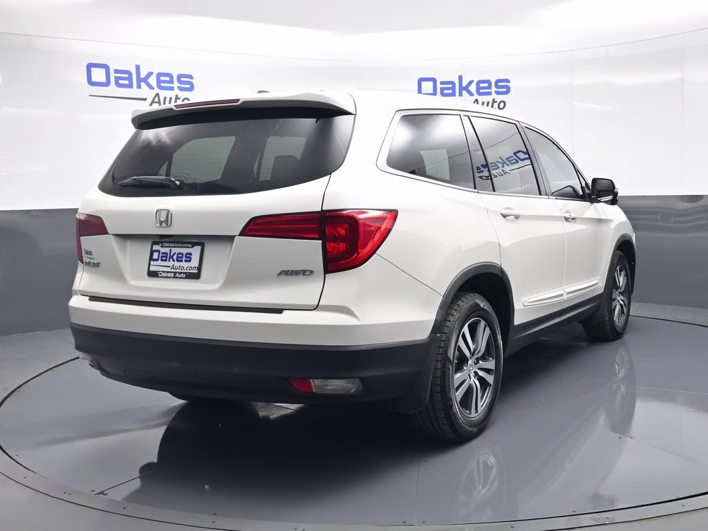 2016 White Diamond Pearl Honda Pilot EX-L AWD SUV
