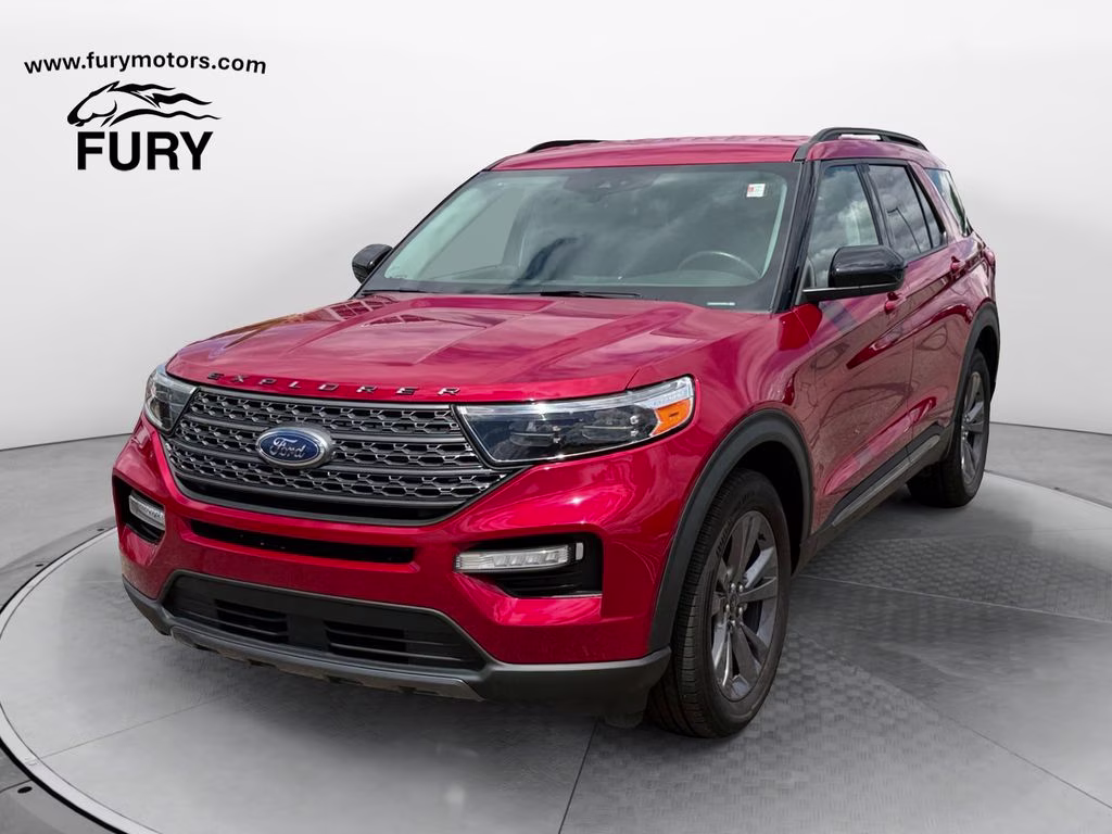 2023 Red Metallic Ford Explorer XLT Sport w/Co-Pilot360 4X4 SUV