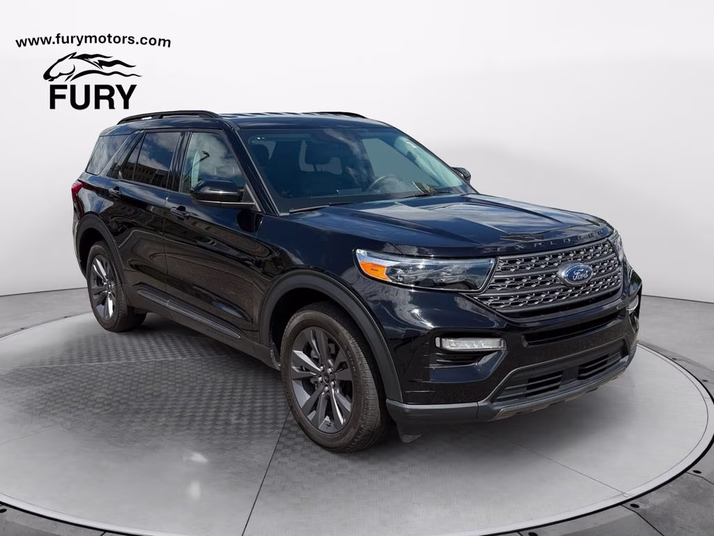 2024 Black Metallic Ford Explorer XLT Sport w/Tow Pkg & Co-Pilot 360 Assist 4X4 SUV