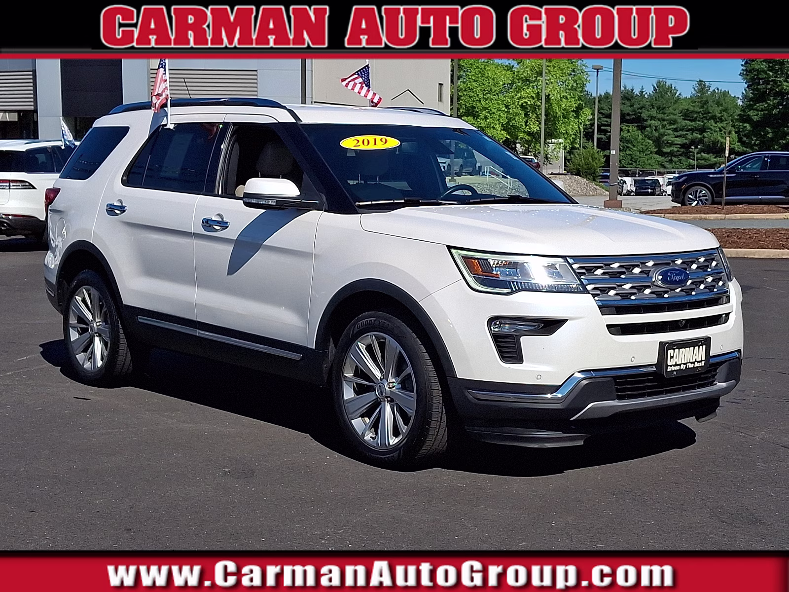 2019 White Platinum Metallic Tri-Coat - UG Ford Explorer Limited 4X4