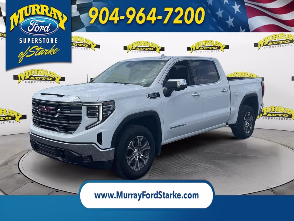 2026 Summit White GMC Sierra 1500 SLT 4X4 Truck