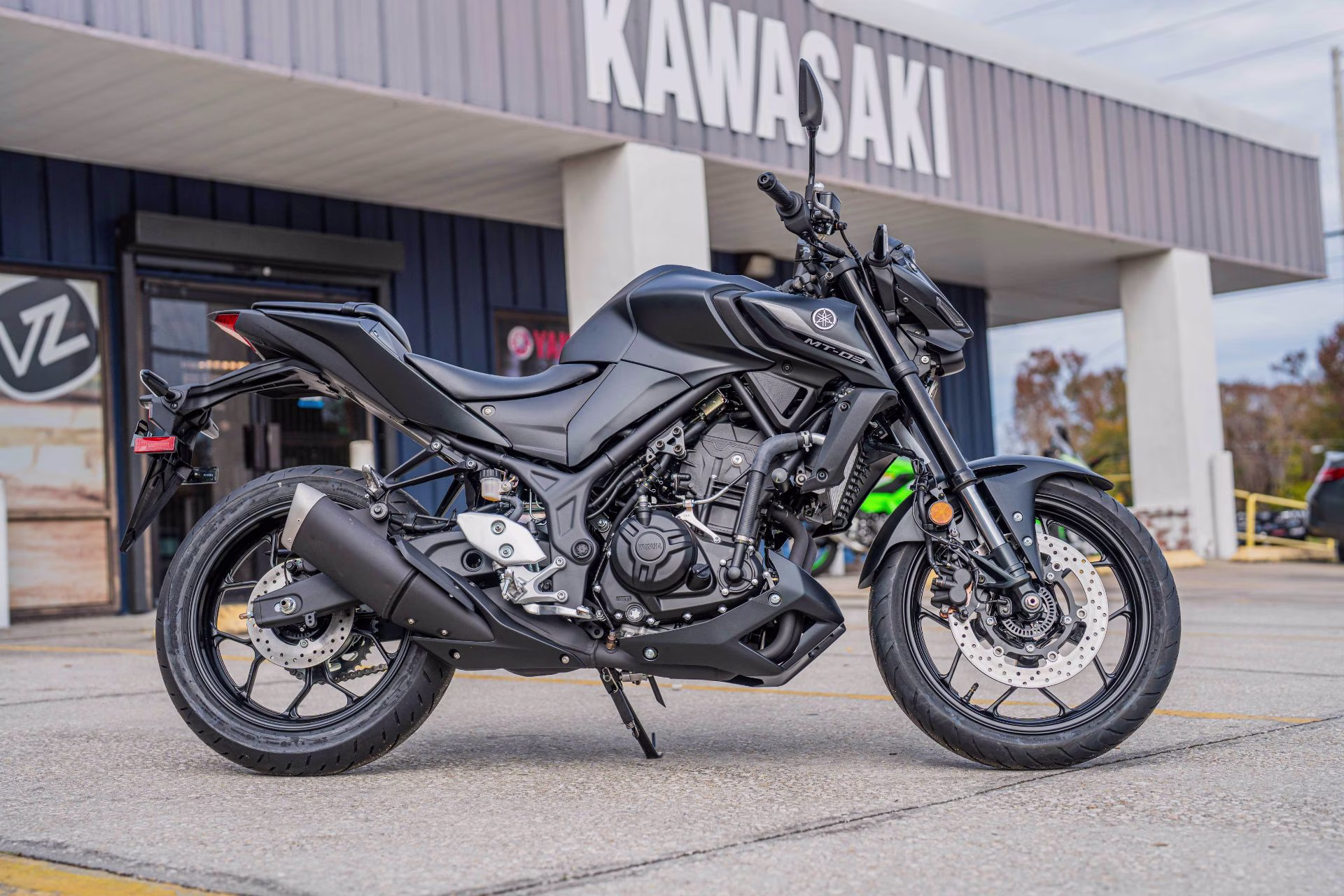 2026 Matte Stealth Black Yamaha MT-03 Motorcycle