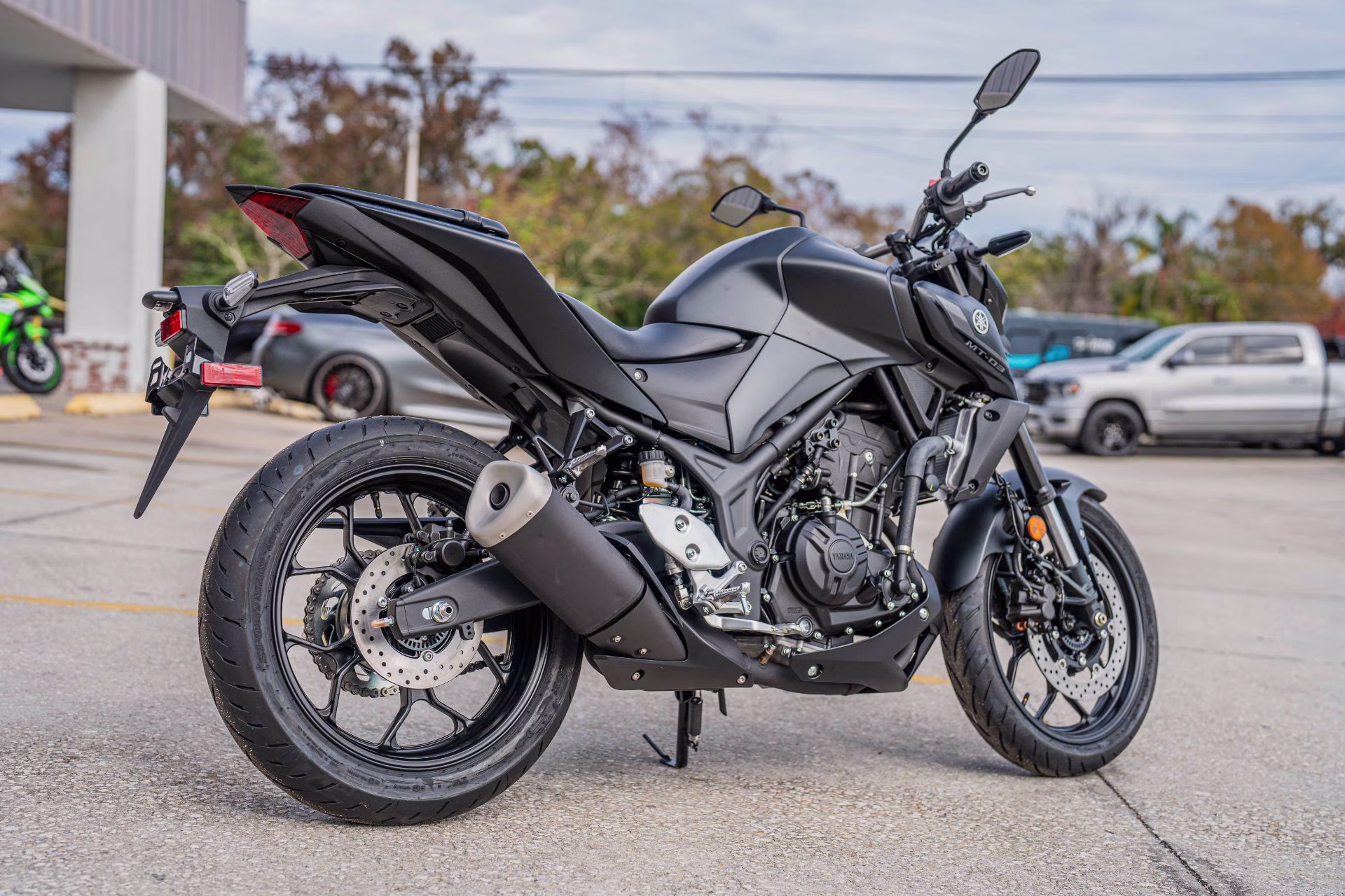 2026 Matte Stealth Black Yamaha MT-03 Motorcycle