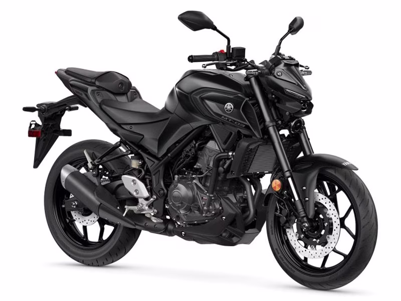 2026 Matte Stealth Black Yamaha MT-03 Motorcycle