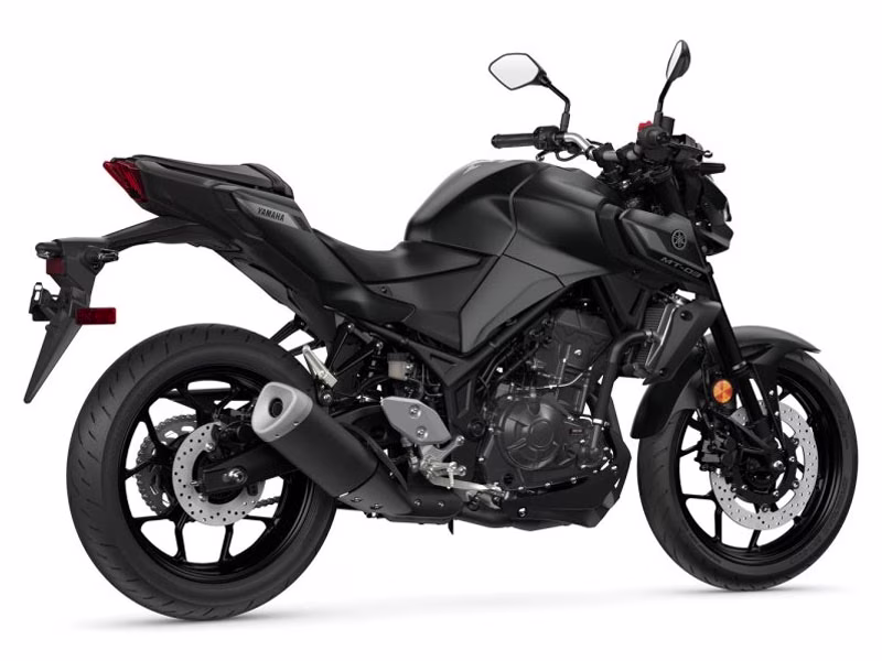 2026 Matte Stealth Black Yamaha MT-03 Motorcycle