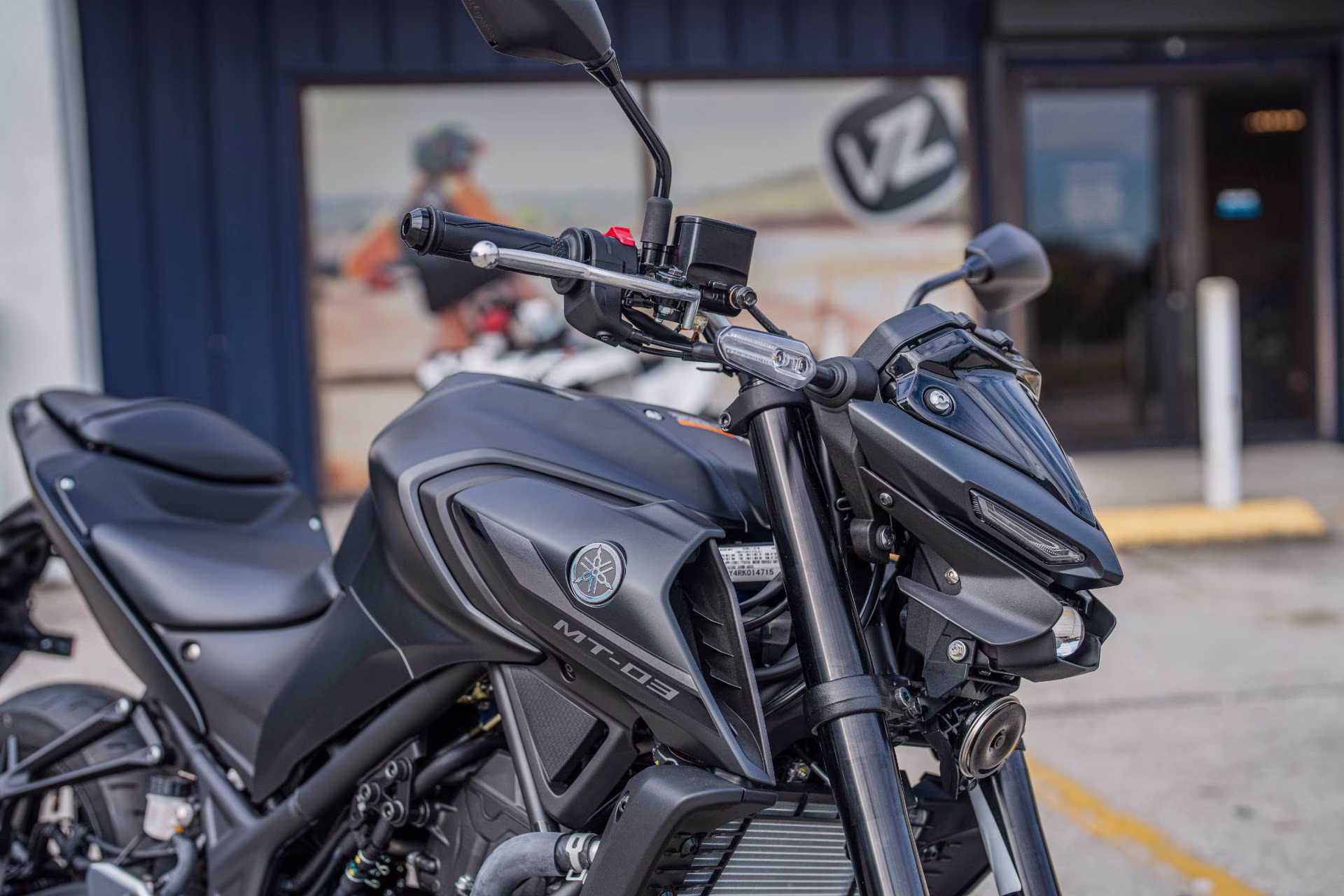 2026 Matte Stealth Black Yamaha MT-03 Motorcycle