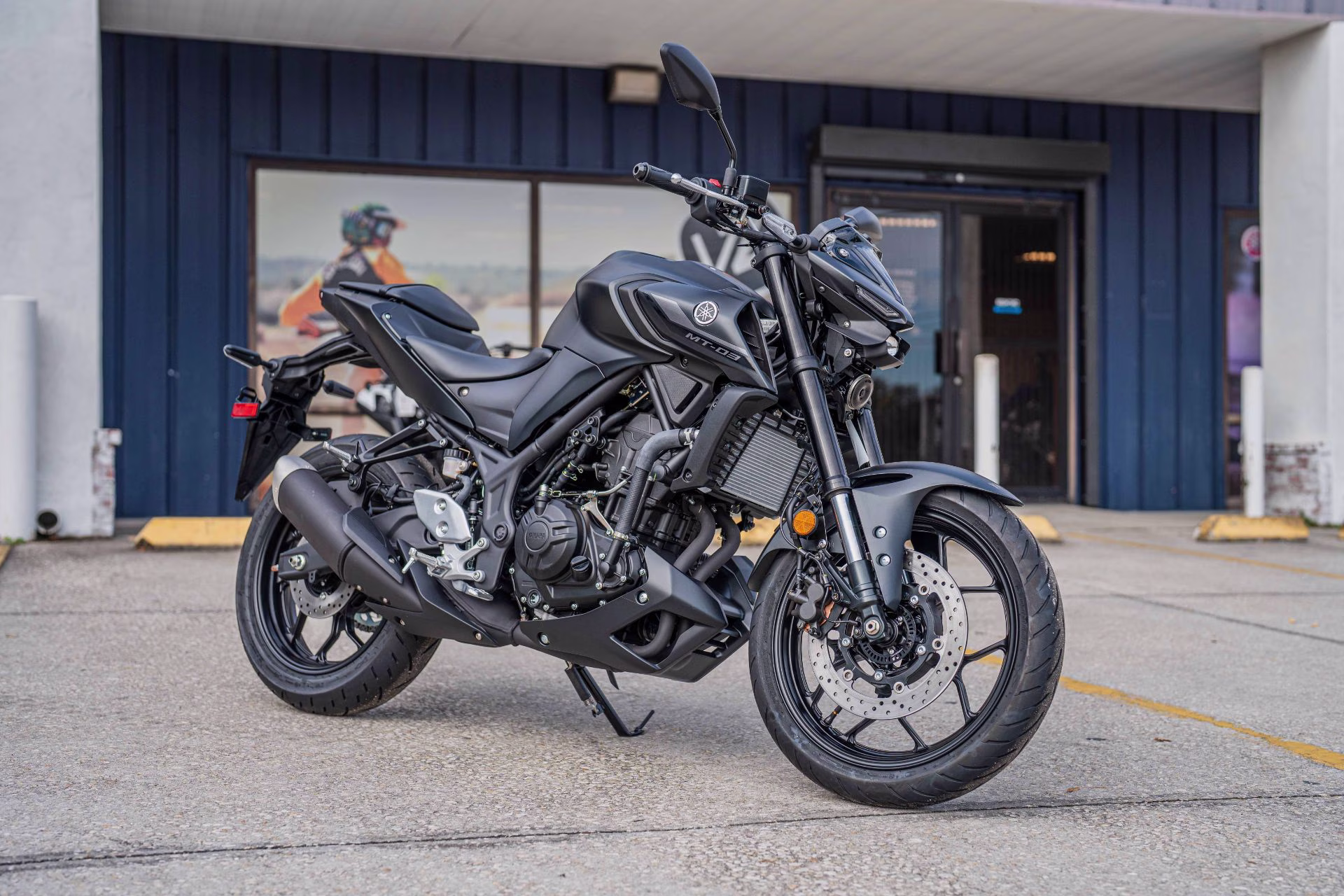 2026 Matte Stealth Black Yamaha MT-03 Motorcycle