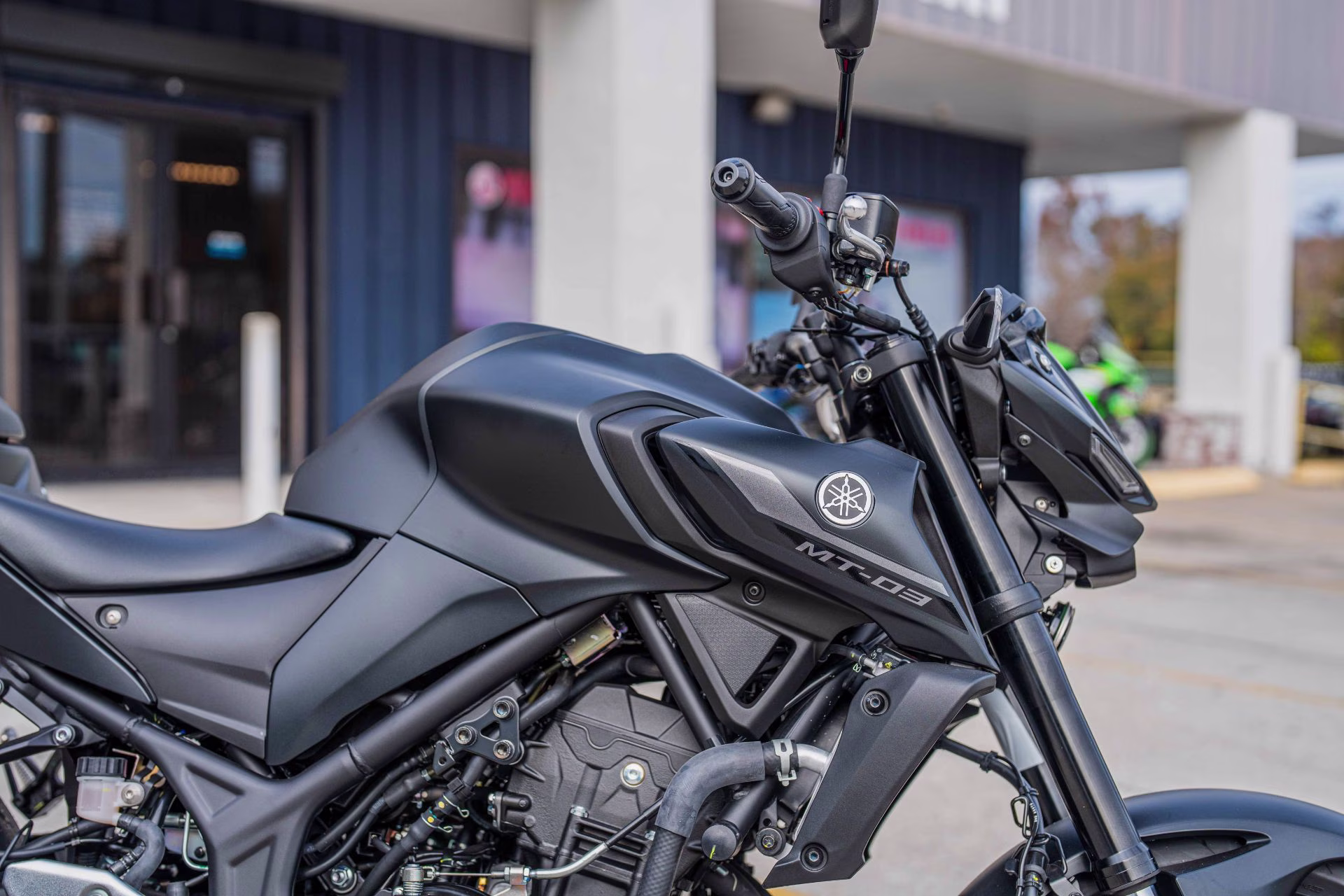 2026 Matte Stealth Black Yamaha MT-03 Motorcycle