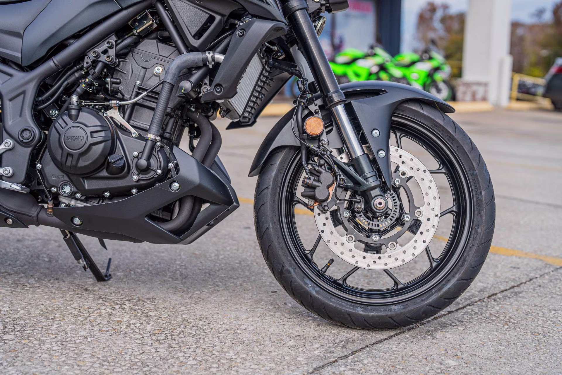 2026 Matte Stealth Black Yamaha MT-03 Motorcycle