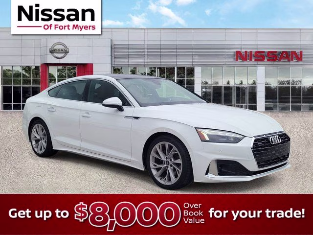 2022 Ibis White Audi A5 Sportback Premium Plus AWD Hatchback