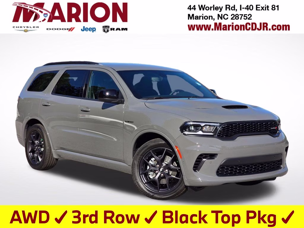 2026 Destroyer Gray Clearcoat Dodge Durango GT HEMI V8 AWD SUV