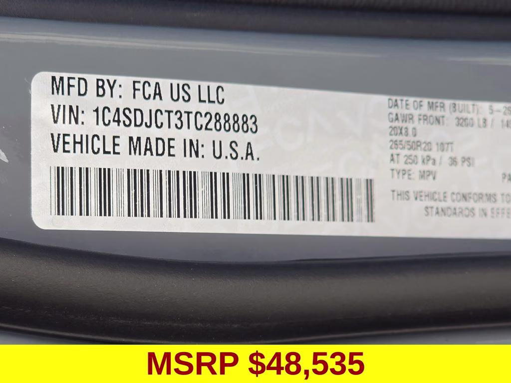2026 Destroyer Gray Clearcoat Dodge Durango GT HEMI V8 AWD SUV