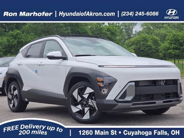 2026 Atlas White Hyundai Kona Limited FWD SUV