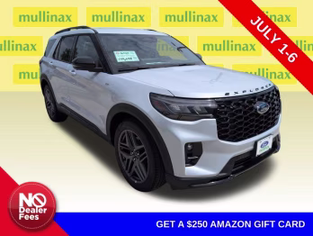 2026 Space White Metallic Ford Explorer ST-Line RWD SUV