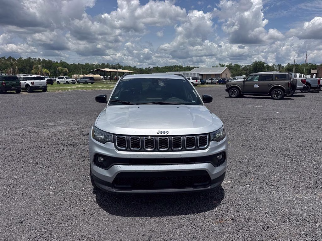 2024 Silver Zynith Metallic Clearcoat Jeep Compass Latitude 4X4 SUV