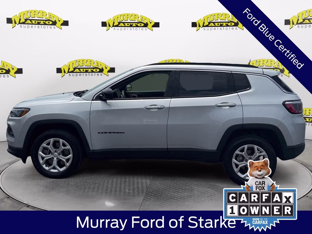 2024 Silver Zynith Metallic Clearcoat Jeep Compass Latitude 4X4 SUV